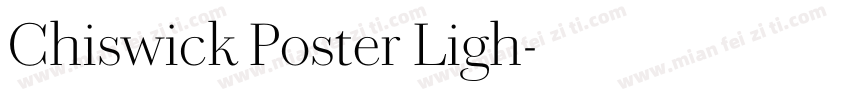 Chiswick Poster Ligh字体转换